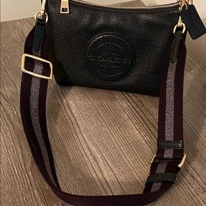 COACH Black Dempsey Shoulder Bag With Patch